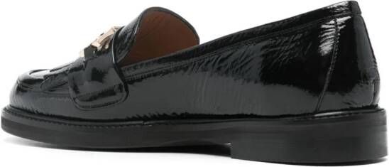 Roberto Festa Ayko leren loafers Zwart