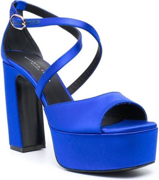 Roberto Festa Leren sandalen Blauw