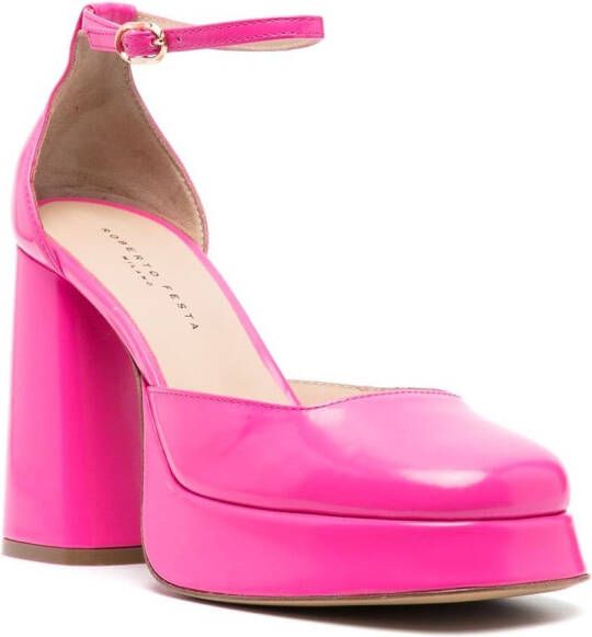 Roberto Festa Pumps met blokhak Roze