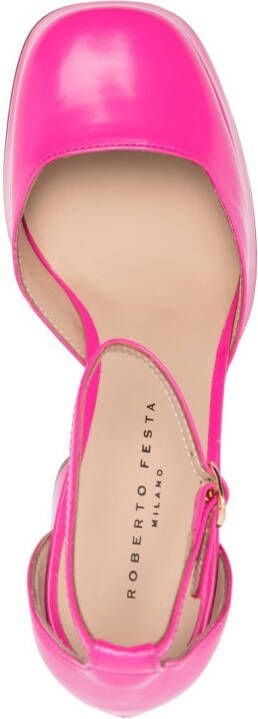 Roberto Festa Pumps met blokhak Roze