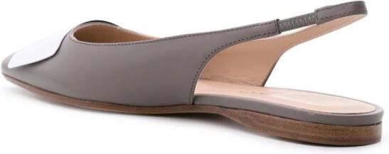 Roberto Festa Slingback pumps verfraaid met kristallen Grijs