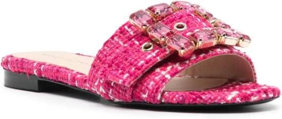Roberto Festa Twill slippers Roze