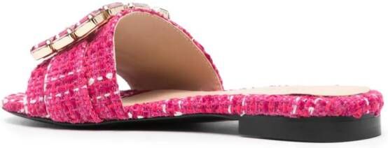 Roberto Festa Twill slippers Roze