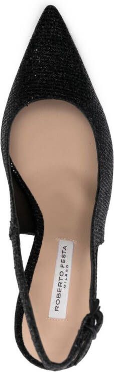 Roberto Festa 100 mm Farah pumps met puntige neus Zwart