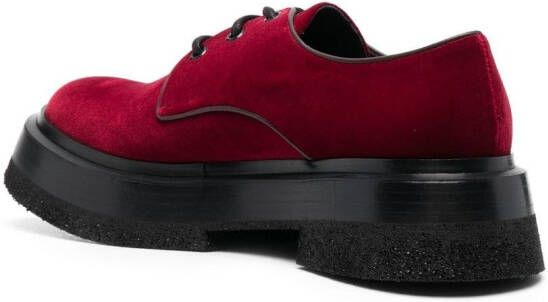 Roberto Festa Fluwelen Oxford schoenen Rood