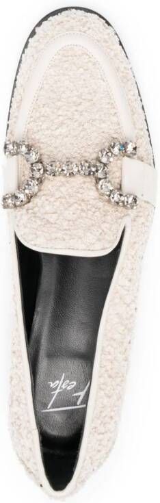 Roberto Festa Joys loafers met fleece Beige