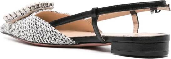 Roberto Festa Lavanda slingback ballerina's Zwart