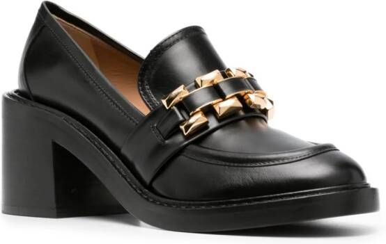 Roberto Festa Loafers met blokhak Zwart