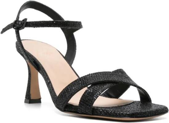 Roberto Festa Mesia sandalen met glitter Zwart