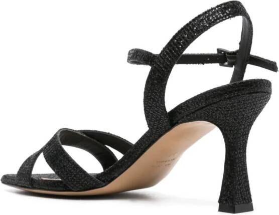 Roberto Festa Mesia sandalen met glitter Zwart