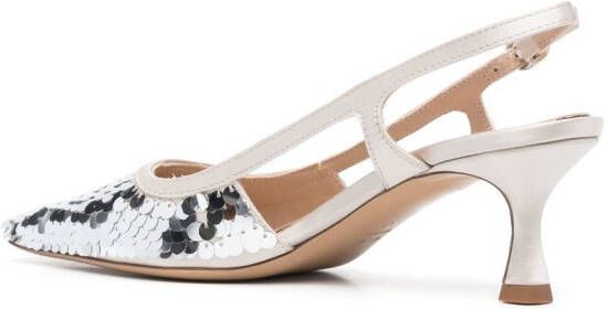 Roberto Festa Sandalen met pailletten Zilver