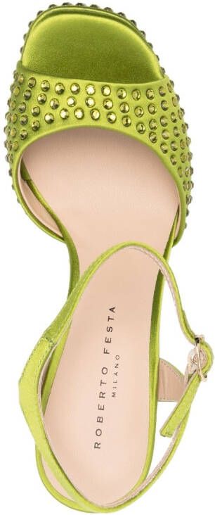 Roberto Festa Sandalen met spikes Groen