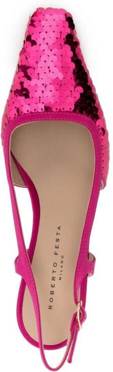 Roberto Festa Siviglia slingback pumps Roze