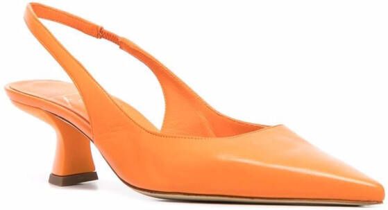 Roberto Festa Slingback pumps met puntige neus Oranje