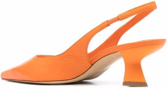 Roberto Festa Slingback pumps met puntige neus Oranje