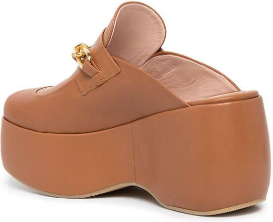 Rosetta Getty Loafers met plateauzool Bruin