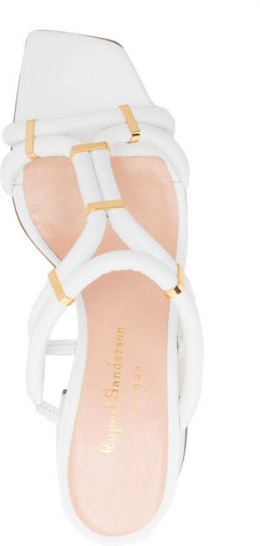 Rupert Sanderson Leren sandalen Wit