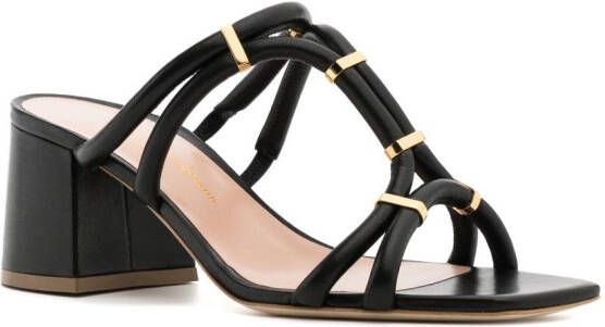 Rupert Sanderson Leren sandalen Zwart