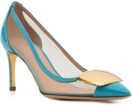 Rupert Sanderson Pumps met doorzichtig vlak Blauw