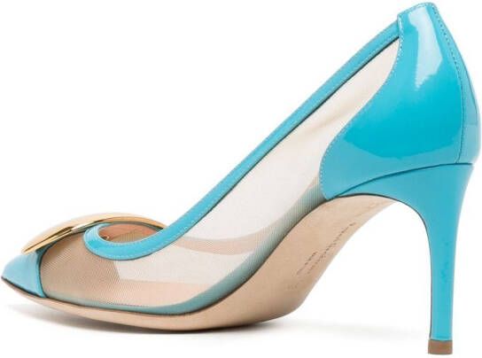 Rupert Sanderson Pumps met doorzichtig vlak Blauw