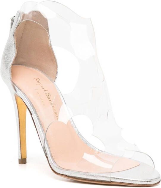 Rupert Sanderson Pumps met open neus Zilver