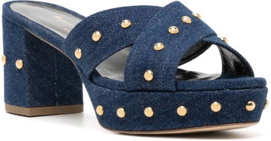 Rupert Sanderson Sandalen verfraaid met studs Blauw