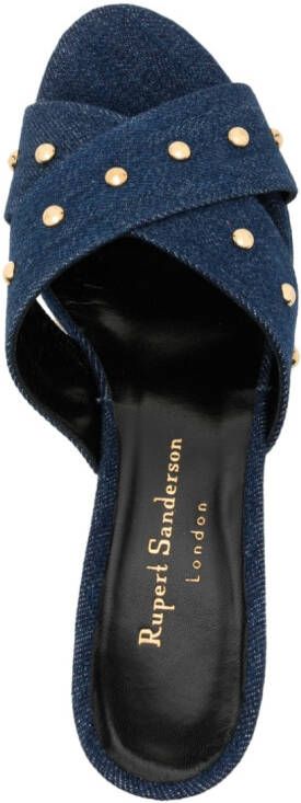 Rupert Sanderson Sandalen verfraaid met studs Blauw