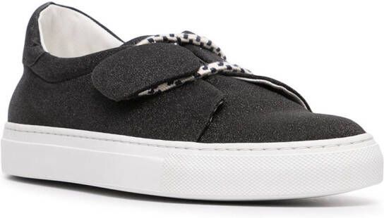 Rupert Sanderson Sneakers met glitter Zwart