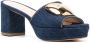 Rupert Sanderson Tritaz denim sandalen Blauw - Thumbnail 2