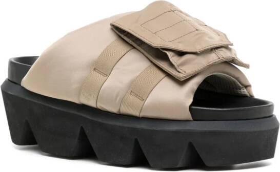 sacai Chunky slippers Beige