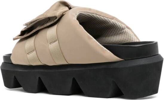 sacai Chunky slippers Beige