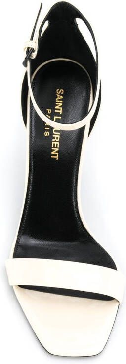Saint Laurent Amber sandalen Wit