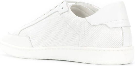 Saint Laurent Andy geperforeerde sneakers Wit