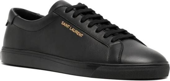Saint Laurent Andy Lowtop sneakers van leer Zwart