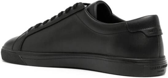 Saint Laurent Andy Lowtop sneakers van leer Zwart