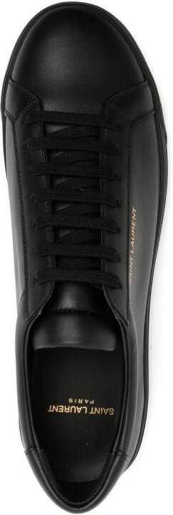 Saint Laurent Andy Lowtop sneakers van leer Zwart