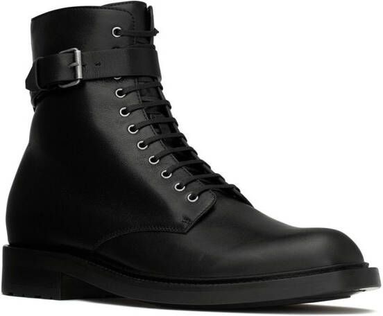 Saint Laurent Army laarzen met gesp Zwart