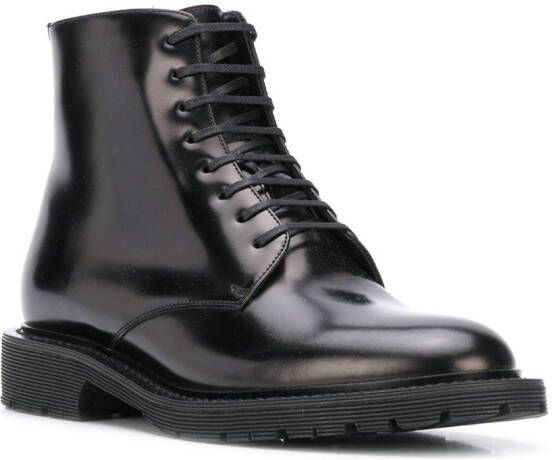 Saint Laurent Army veterlaarzen Zwart