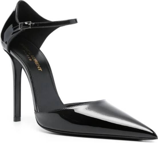 Saint Laurent Avenue lakleren pumps Zwart