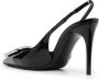 Saint Laurent Avenue pumps met puntige neus Zwart - Thumbnail 3