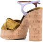 Saint Laurent Bianca sandalen met plateauzool Groen - Thumbnail 3