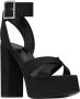 Saint Laurent Bianca sandalen met plateauzool Zwart - Thumbnail 2