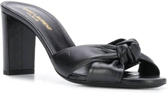 Saint Laurent Bianca sandalen Zwart