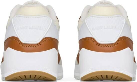 Saint Laurent Bump sneakers met colourblocking Wit