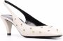 Saint Laurent Carole pumps met studs Beige - Thumbnail 2