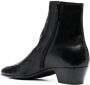 Saint Laurent Casey leren enkellaarzen Zwart - Thumbnail 3