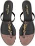 Saint Laurent Cassandra leren sandalen Bruin - Thumbnail 4