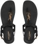 Saint Laurent Cassandre sandalen met gespsluiting Zwart - Thumbnail 3