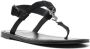 Saint Laurent Cassandra sandalen met logo-plakkaat Zwart - Thumbnail 2