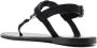 Saint Laurent Cassandra sandalen met logo-plakkaat Zwart - Thumbnail 3